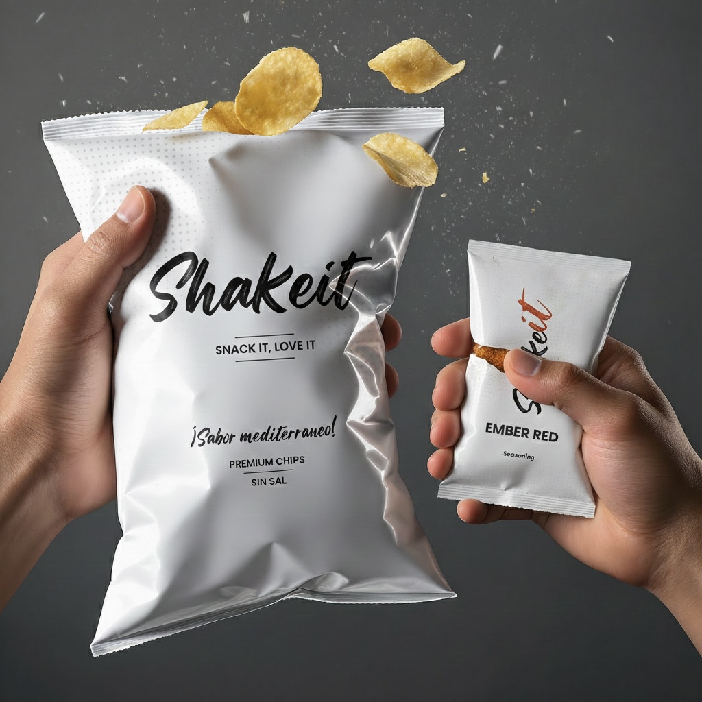 Shakeit - Snack it, Love it - Patatas premium con sachet Ember Red